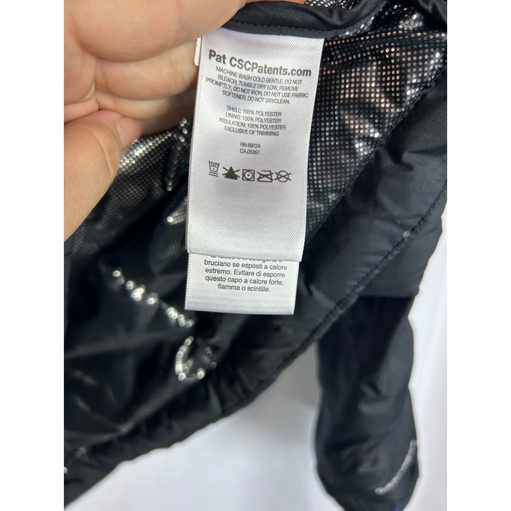 Columbia Heavenly Hooded Jacket Black Omni-Heat Polyester Puffer Quilted XL - Picture 9 of 10